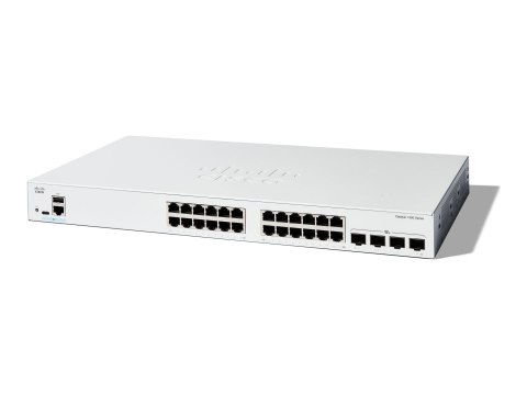 Cisco Catalyst 1300-24T-4X - Przełącznik - L3 - Tak - 24 x 10/100/1000Base-T + 4 x 10 Gigabit SFP+ - montowany w szafie rack