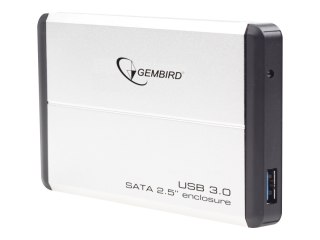 Gembird - Obudowa pamięci - 2.5" - SATA 3Gb/s - USB 3.0 - srebrny