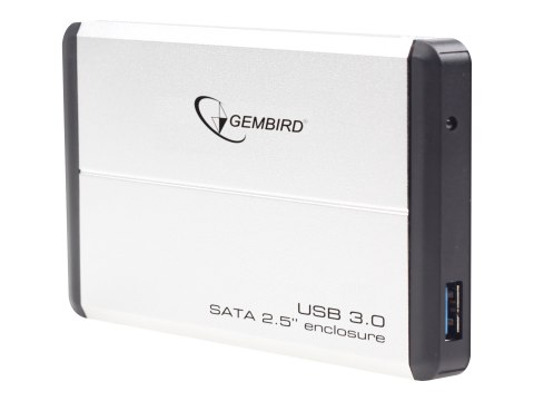 Gembird - Obudowa pamięci - 2.5" - SATA 3Gb/s - USB 3.0 - srebrny
