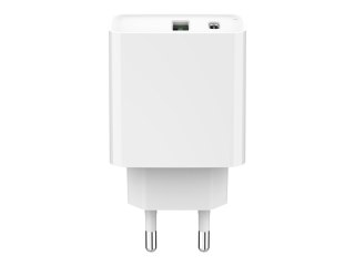 Gembird - Zasilacz - 20 wat - 3.4 A - PD, QC 3.0 - 2 złącza wychodzące (USB, USB-C) - biały