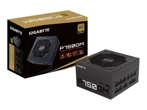 Gigabyte P750GM - Zasilacz (wewnętrzny) - ATX12V 2.31 - 80 PLUS Gold - AC 100-240 V - 750 wat - aktywna korekcja typu Power Fact
