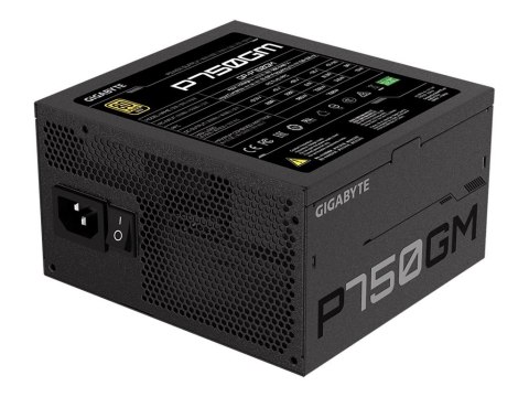 Gigabyte P750GM - Zasilacz (wewnętrzny) - ATX12V 2.31 - 80 PLUS Gold - AC 100-240 V - 750 wat - aktywna korekcja typu Power Fact