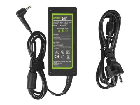Green Cell PRO - Zasilacz - AC - 60 wat - czarny - dla Lenovo IdeaPad 100-15IBD; 110-15ACL; 110-15ISK; 310-15ISK; 320-15IKB; 320