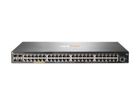 HPE Aruba 2930F 48G PoE+ 4SFP+ - Przełącznik - L3 - Tak - 48 x 10/100/1000 (PoE+) + 4 x 1 Gigabit / 10 Gigabit SFP+ (uplink) - m