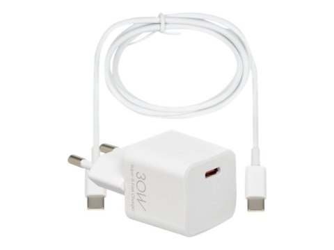 IBOX C-38CW - Zasilacz - 30 wat - 3 A - PD 3.0, QC 3.0, QC 4.0 (USB-C) - przewodowo: USB-C