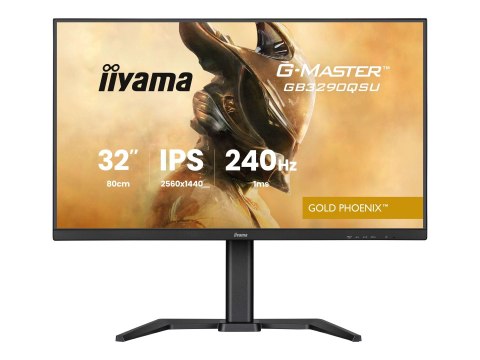 Iiyama G-MASTER Gold Phoenix GB3290QSU-B1 - Monitor LED - gaming - 31.5" - 2560 x 1440 QHD @ 240 Hz - IPS - 400 cd/m² - 1000:1 -