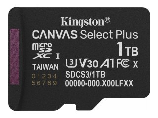 Kingston Canvas Select Plus - Karta pamięci flash - 1 TB - A1 / Video Class V30 / UHS-I U3 / Class10 - microSDXC UHS-I