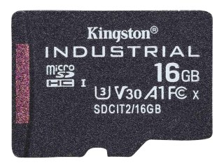 Kingston Industrial - Karta pamięci flash - 16 GB - A1 / Video Class V30 / UHS-I U3 / Class10 - microSDHC UHS-I