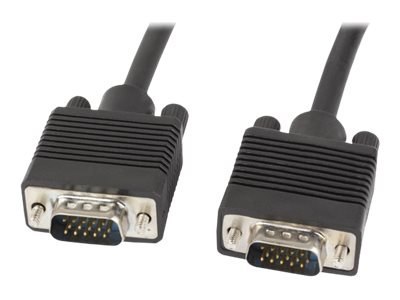 Lanberg - Kabel VGA - HD-15 (VGA) (M) do HD-15 (VGA) (M) - 5 m - wkręt skrzydełkowy - czarny