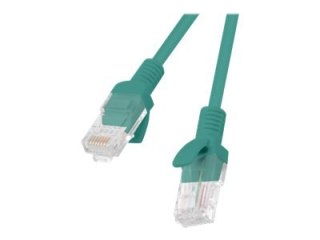Lanberg - Kabel krosowy - RJ-45 (M) do RJ-45 (M) - 15 m - UTP - CAT 5e - nieruchomy - zielony, RAL 6024