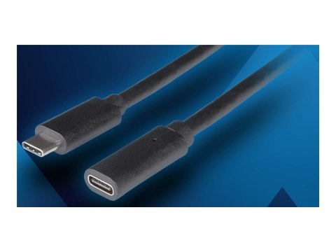 Lanberg - Przedłużacz kabla USB - USB-C (M) do USB-C (F) - USB 3.1 Gen 1 - 50 cm - USB-C Power Delivery (100W), up to 5 Gbps dat