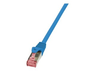 LogiLink PrimeLine - Kabel krosowy - RJ-45 (M) do RJ-45 (M) - 7.5 m - SFTP, PiMF - CAT 6 - bezhalogenowe - niebieski