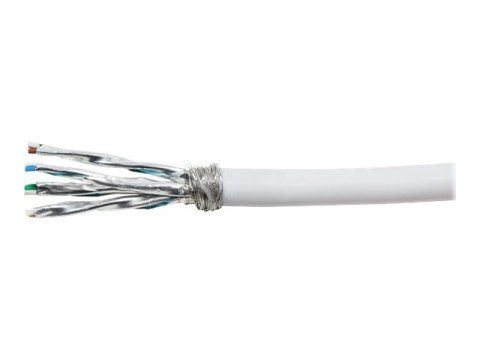LogiLink PrimeLine - Zwój kabla - 100 m - SFTP - CAT 7 - bezhalogenowe, nieruchomy - biały