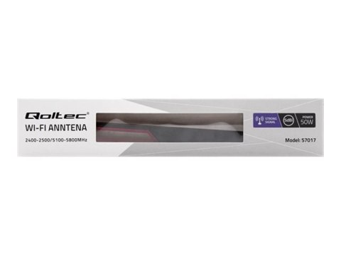 Qoltec - Antena - pręt - Wi-Fi - 5 dBi - antena dookólna - do użytku w pomieszczeniach