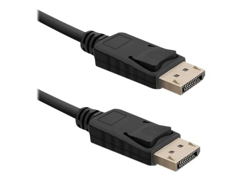 Qoltec - Kabel portu wyświetlacza - DisplayPort 20-pin (M) blokowanie do DisplayPort 20-pin (M) blokowanie - DisplayPort 1.4 - 1