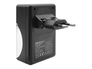 Qoltec - Ładowarka akumulatorów - (dla 4xAA/AAA) - 300 mA - czarny