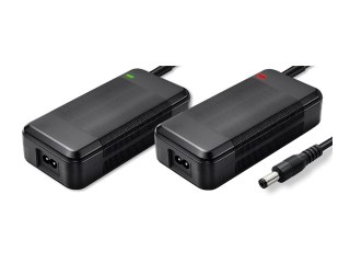 Qoltec - Zasilacz - do e-roweru, hulajnogi elektrycznej, 36 V, 42 V, 5.5 x 2.1 + kabel zasilający - AC 220-240 V - 168 wat - cza
