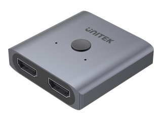 Unitek V1127A - Rozdzielacz HDMI - 19 pin mini HDMI Type C żeński do 19 pin mini HDMI Type C żeński - kosmiczna szarość