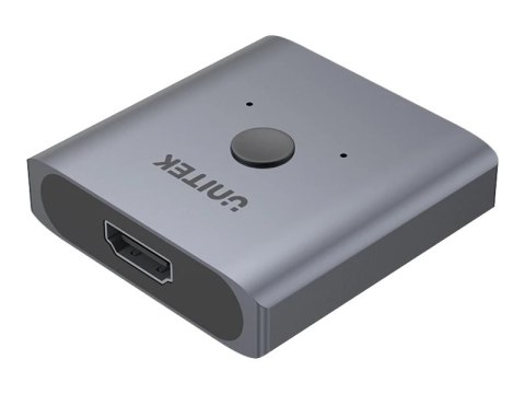 Unitek V1127A - Rozdzielacz HDMI - 19 pin mini HDMI Type C żeński do 19 pin mini HDMI Type C żeński - kosmiczna szarość