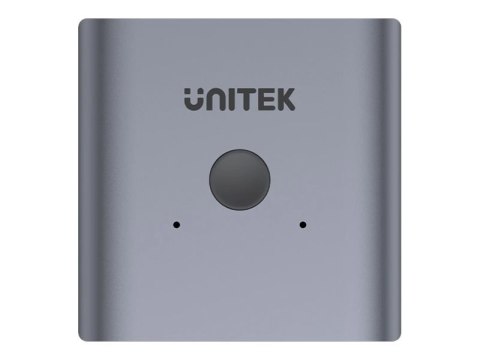 Unitek V1127A - Rozdzielacz HDMI - 19 pin mini HDMI Type C żeński do 19 pin mini HDMI Type C żeński - kosmiczna szarość