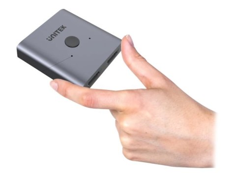 Unitek V1127A - Rozdzielacz HDMI - 19 pin mini HDMI Type C żeński do 19 pin mini HDMI Type C żeński - kosmiczna szarość