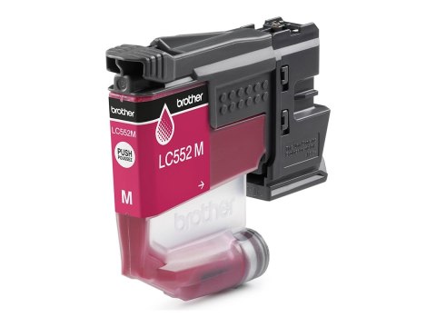 Brother LC552M - Magenta - oryginał - pakiet poduszek - pojemnik na tusz