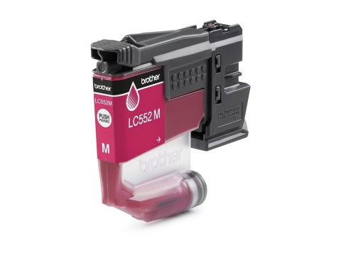 Brother LC552M - Magenta - oryginał - pakiet poduszek - pojemnik na tusz