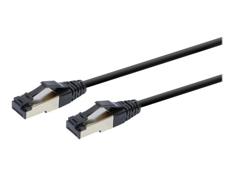 Cablexpert - Kabel krosowy - RJ-45 (M) do RJ-45 (M) - 50 cm - S/FTP - CAT 8 - bezhalogenowe, odlewany, bez wystających elementów