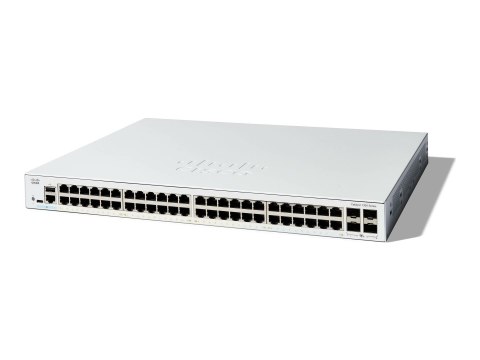 Cisco Catalyst 1300-48T-4X - Przełącznik - L3 - Tak - 48 x 10/100/1000Base-T + 4 x 10 Gigabit SFP+ - montowany w szafie rack