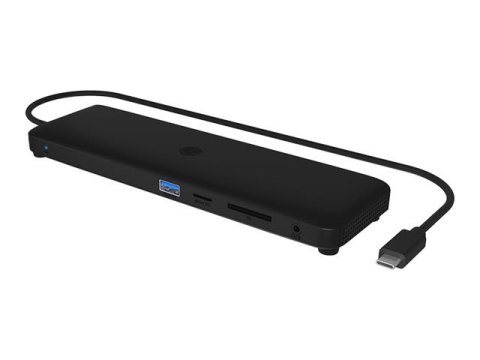 ICY BOX 11-in-1 Mobile with Triple Video Output - Stacja dokująca - USB-C - 2 x HDMI, DP - 1GbE