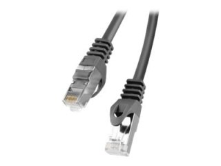 Lanberg - Kabel krosowy - RJ-45 (M) do RJ-45 (M) - 20 m - FTP - CAT 6 - odlewany, bez wystających elementów, nieruchomy - czarny