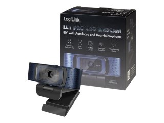 LogiLink HD Pro - Kamerka internetowa - kolor - 2 MP - 1920 x 1080 - focus stały - audio - USB 2.0 - MJPEG