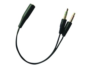 Sandberg Headset Converter - Przejściówka słuchawek - mini-phone stereo 3.5 mm męski do mini jack 4-biegunowy żeński