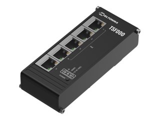 Teltonika TSF000 - Przełącznik - niezarządzalny - 5 x 10/100 (4 PoE+) - montowany na szynie DIN - PoE+ (120 W)