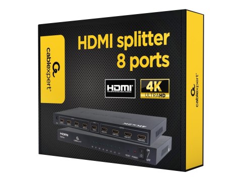 Cablexpert DSP-8PH4-03 - Rozdzielacz wideo/audio - 8 x HDMI - stacjonarny