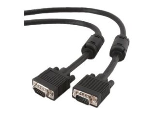 Cablexpert Premium CC-PPVGAX-6B - Kabel VGA - HD-15 (VGA) (F) do HD-15 (VGA) (M) - 1.8 m - odlewany, wkręt skrzydełkowy - czarny