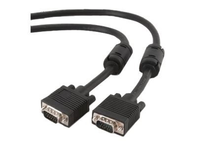 Cablexpert Premium CC-PPVGAX-6B - Kabel VGA - HD-15 (VGA) (F) do HD-15 (VGA) (M) - 1.8 m - odlewany, wkręt skrzydełkowy - czarny