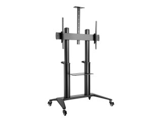 DIGITUS DA-90452 - Wózek - dla panel płaski / sprzęt AV - wózek współpracy / wózek prezentacji TV - aluminium, stal, plastik - c
