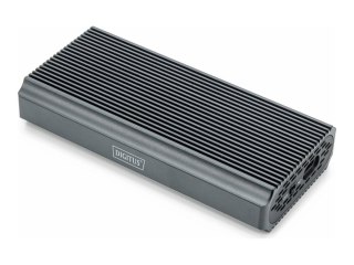 DIGITUS - Obudowa pamięci - 40 Gbps, zewnętrzny, aluminiowy, bez narzędzi - M.2 - M.2 NVMe Card - USB4 - pantone 430C
