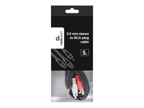 Gembird CCA-458 - Kabel audio - RCA x 2 męski do mini-phone stereo 3.5 mm męski - 5 m