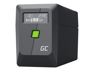 Green Cell PowerProof - UPS - with LCD display - AC 220/230/240 V - 360 wat - 650 VA - 7 Ah - USB - złącza wyjściowe: 2