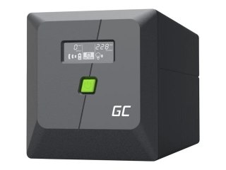 Green Cell PowerProof - UPS - with LCD display - AC 220/230/240 V - 600 wat - 1000 VA - 7 Ah - USB - złącza wyjściowe: 4