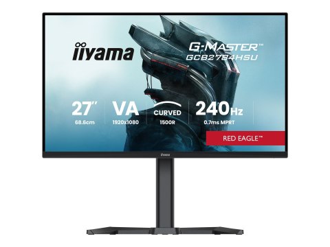 Iiyama G-MASTER Red Eagle GCB2784HSU-B1 - Monitor LED - gaming - zaokrąglony - 27" - 1920 x 1080 Full HD (1080p) @ 240 Hz - VA -
