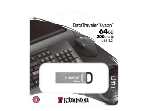 Kingston DataTraveler Kyson - Pendrive USB - 64 GB - USB 3.2 Gen 1