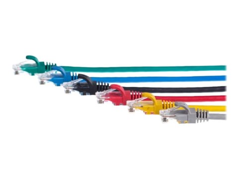 Netrack - Kabel krosowy - RJ-45 (M) do RJ-45 (M) - 1 m - UTP - CAT 6 - odlewany, bez wystających elementów - żółty