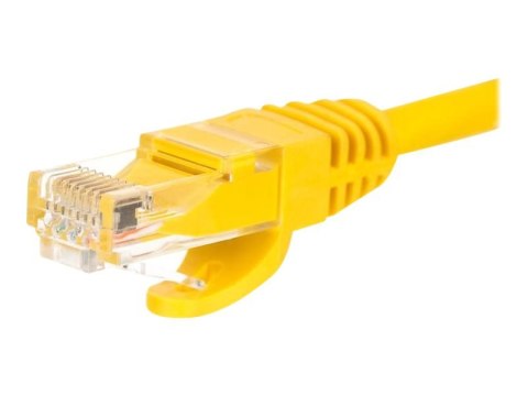 Netrack - Kabel krosowy - RJ-45 (M) do RJ-45 (M) - 2 m - UTP - CAT 5e - odlewany, bez wystających elementów - żółty