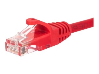 Netrack - Kabel krosowy - RJ-45 (M) do RJ-45 (M) - 3 m - UTP - CAT 6 - odlewany, bez wystających elementów - czerwony