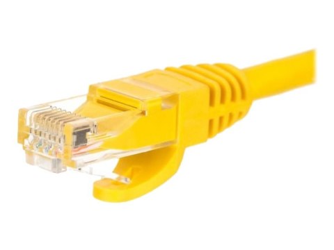 Netrack - Kabel krosowy - RJ-45 (M) do RJ-45 (M) - 3 m - UTP - CAT 6 - odlewany, bez wystających elementów - żółty
