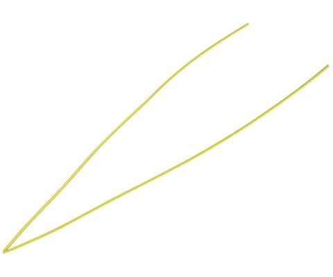 RURKA TERMOKURCZLIWA RTS-3.2/1.6/ZZ 1 m ŻÓŁTO-ZIELONA