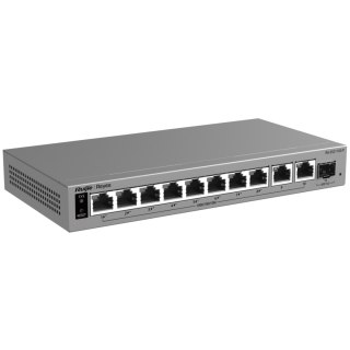 SWITCH POE RG-ES211GS-P 8-PORTOWY + 2X UPLINK + 1X SFP REYEE